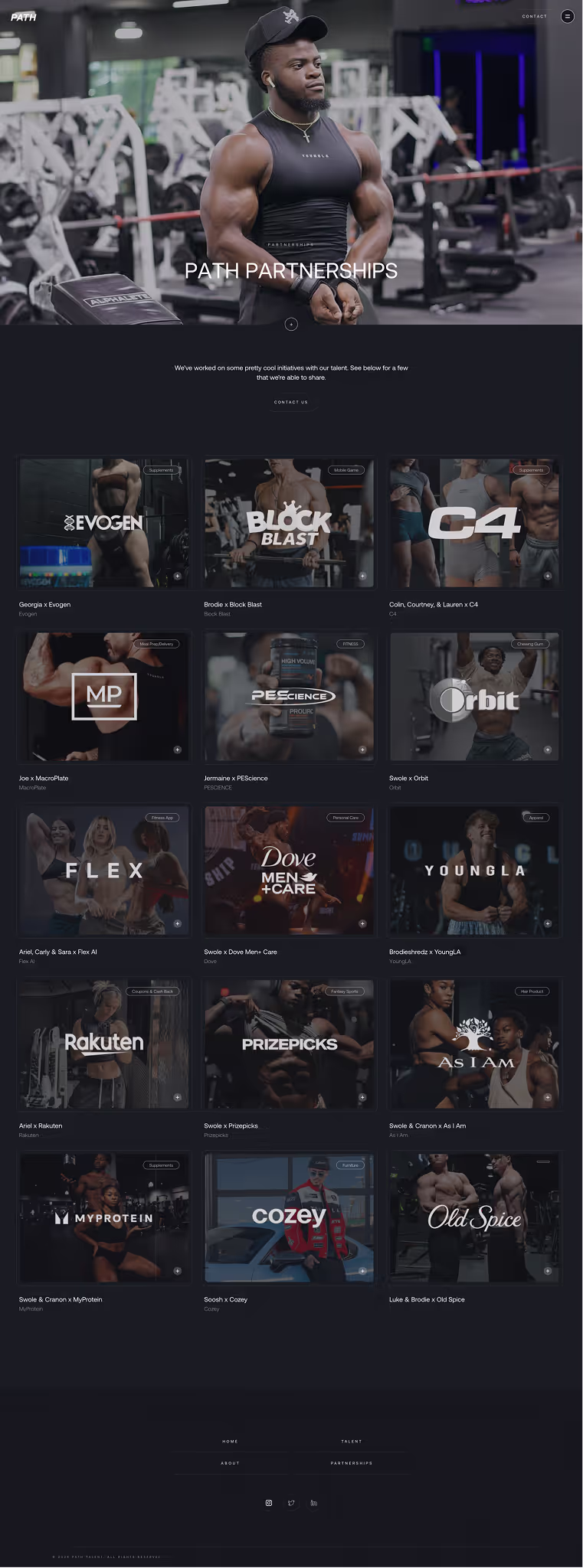 Path Talent Agency — Path Site Partnerships Page 1